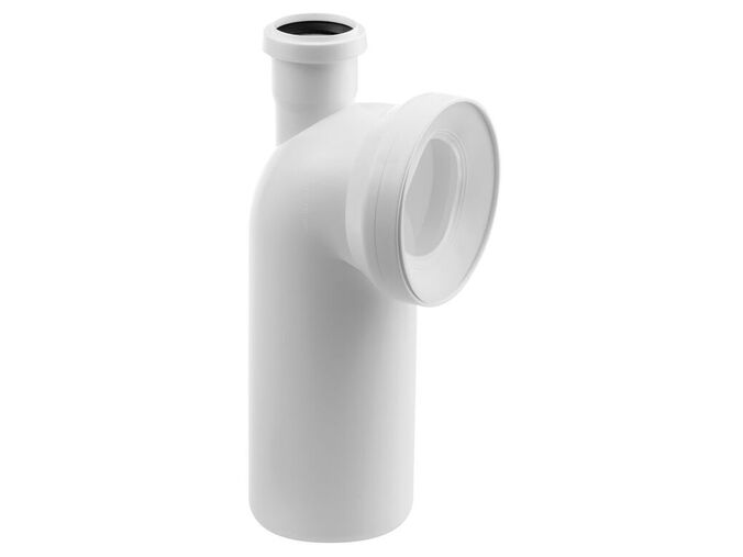 Bruckner Koleno s přípojkou 90 dopojení k WC, 110mm