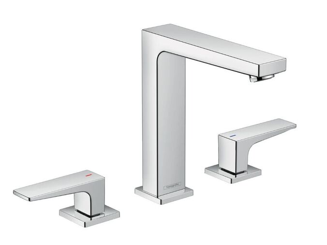 Hansgrohe Metropol Umyvadlová baterie s výpustí Push-Open, 3-otvorová instalace, chrom