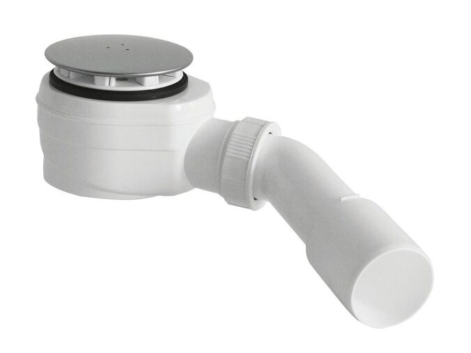 Bruckner Vaničkový sifon nízký, průměr 60mm, DN40/50, krytka nerez lesk