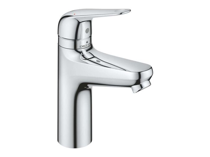 Grohe Swift Umyvadlová baterie, s výpustí Push-Open, dětská pojistka, chrom