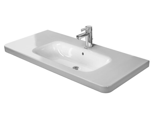 Duravit DuraStyle umyvadlo 100x48 cm, otvor pro baterii, WonderGliss, bílá
