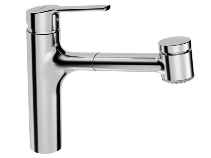 Hansa Ronda Páková dřezová baterie, s vytahovací sprškou, chrom
