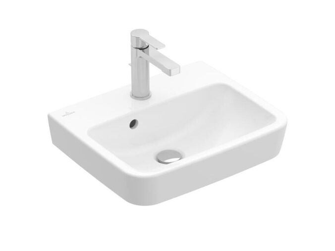 Villeroy & Boch O.novo Umývátko 450x370 mm, s přepadem, otvor pro baterii, CeramicPlus, alpská bílá