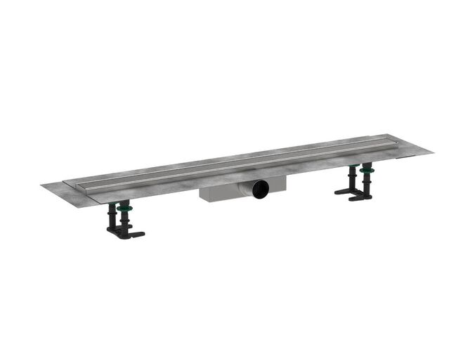 Hansgrohe RainDrain Compact Sprchový žlab 90 cm, s roštem, kartáčovaná nerezová ocel