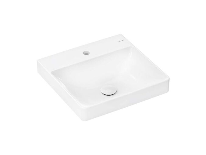 Hansgrohe Xelu Q Umývátko 50x48 cm, bez přepadu, s otvorem pro baterii, SmartClean, bílá