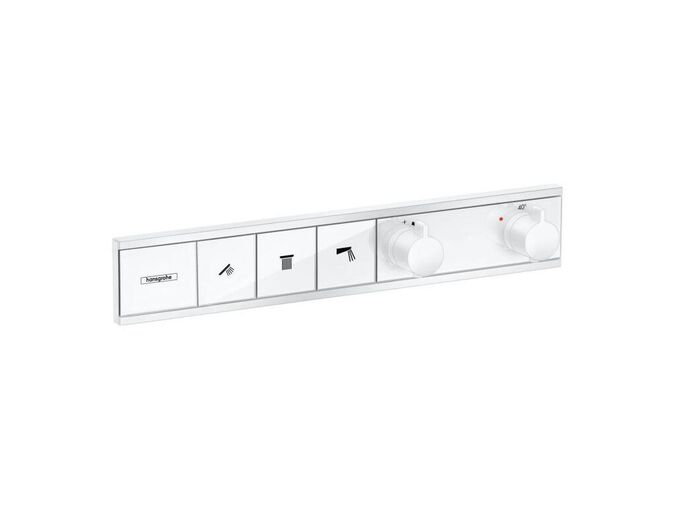 Hansgrohe RainSelect Termostatická baterie pod omítku, pro 3 spotřebiče, matná bílá