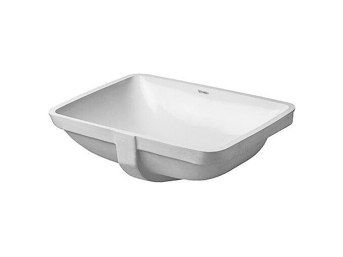 Duravit Starck3 umyvadlo vestavné 49x36,5 cm, bez otvoru pro baterii, WonderGliss, bílá