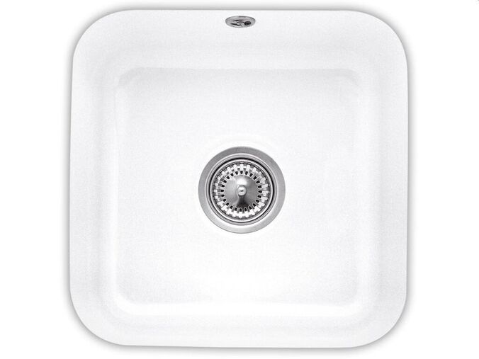Villeroy & Boch Dřezy Keramický dřez 445x445 mm s odtokem, CeramicPlus, alpská bílá