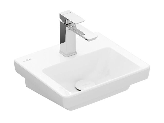Villeroy & Boch Subway 3.0 Umývátko nábytkové 370x305 mm, bez přepadu, otvor pro baterii, CeramicPlus, Stone White