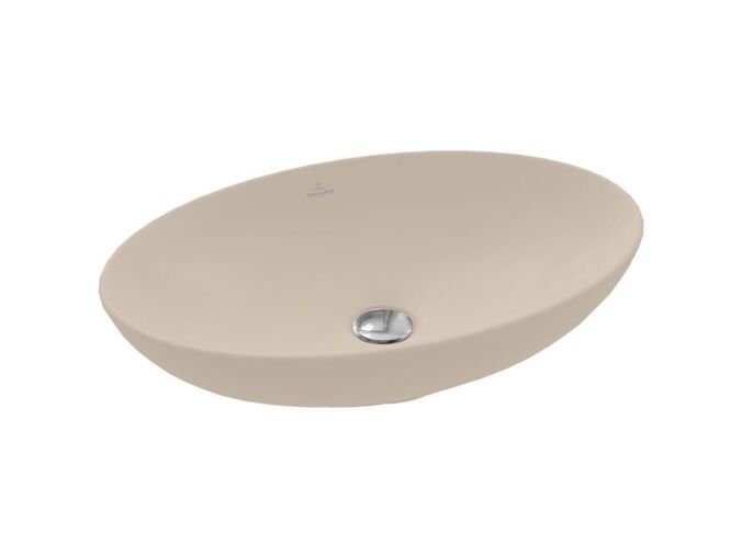 Villeroy & Boch Loop&Friends Umyvadlo na desku, 560x380 mm, bez přepadu, CeramicPlus, Almond