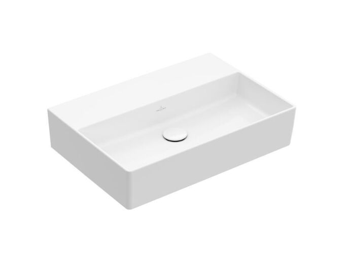 Villeroy & Boch Memento 2.0 Umyvadlo 600x420 mm, bez přepadu, bez otvoru pro baterii, CeramicPlus, alpská bílá