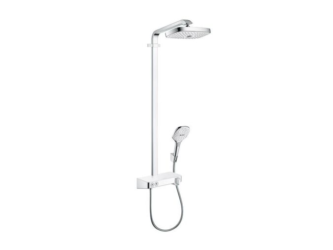 Hansgrohe Raindance E Sprchový set s termostatem ShowerTablet, 300 mm, 2 proudy, bílá/chrom