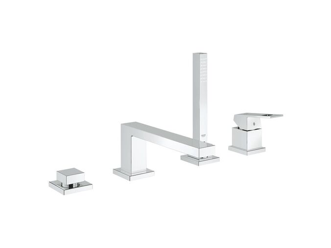 Grohe Eurocube Vanová baterie na okraj vany, 4-otvorová instalace, chrom