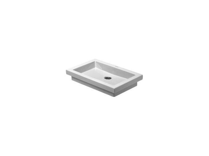 Duravit 2nd floor umyvadlo na desku 58x41,5 cm, bez přepadu, bílá