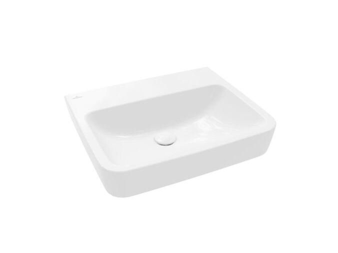 Villeroy & Boch O.novo Umyvadlo na desku, 550x460 mm, bez přepadu, bez otvoru pro baterii, CeramicPlus, alpská bílá