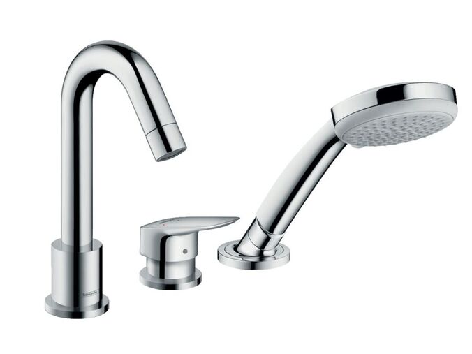 Hansgrohe Logis Baterie na okraj vany, 3-otvorová instalace, chrom
