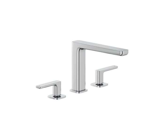 Kludi Renon Umyvadlová baterie s výpustí Push-Open, 3-otvorová instalace, chrom