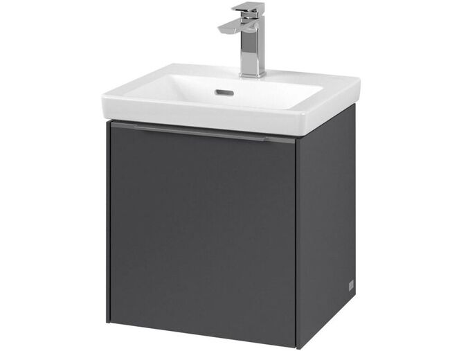 Villeroy & Boch Subway 3.0 Umyvadlová skříňka, 423x429x378 mm, 1 dvířka, grafitová