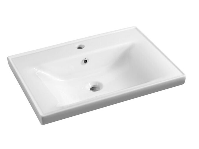 Aqualine SAVA 60 keramické umyvadlo nábytkové 60x46cm, bílá