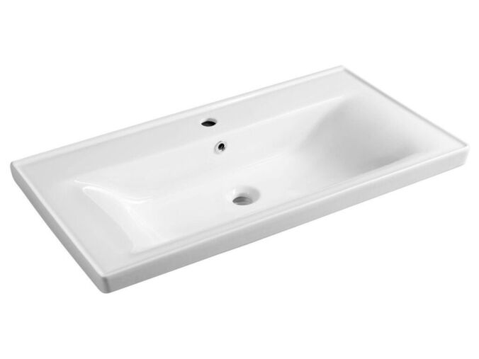 Aqualine SAVA 90 keramické umyvadlo nábytkové 90x46cm, bílá