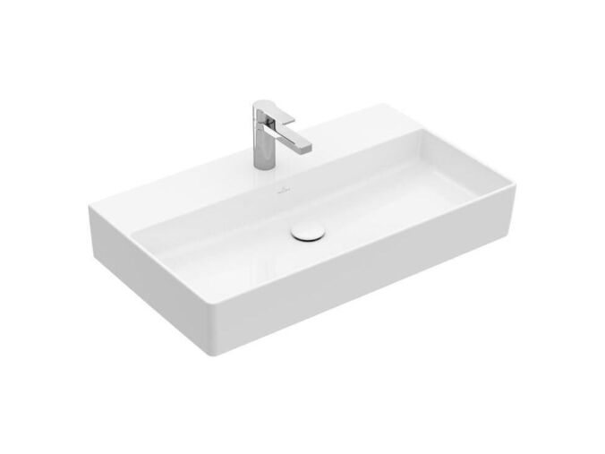 Villeroy & Boch Memento 2.0 Umyvadlo 800x470 mm, bez přepadu, otvor pro baterii, alpská bílá