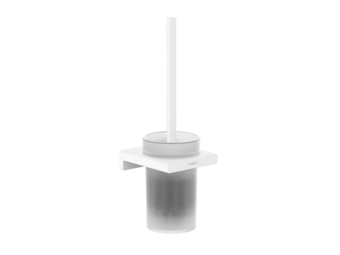 Hansgrohe AddStoris WC štětka nástěnná, matné sklo/bílá mat