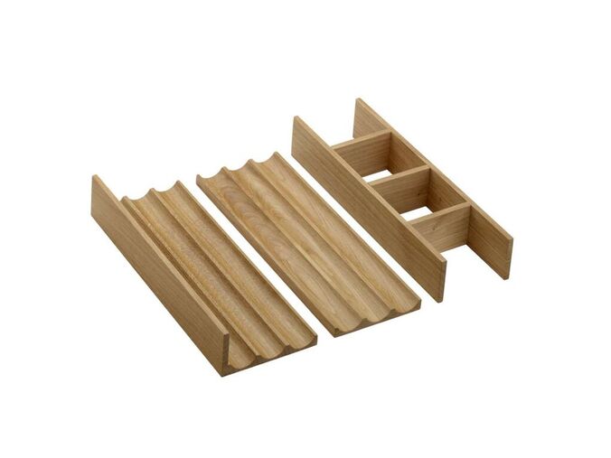 Hansgrohe IntraStoris 3dílná sada organizérů do zásuvky, přírodní dub