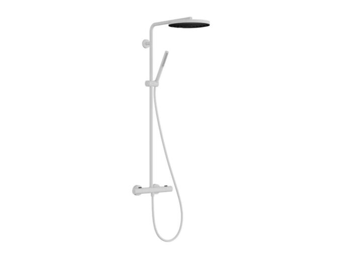 Hansgrohe Pulsify S Puro Sprchový set s termostatem, průměr 26 cm, 1 proud, EcoSmart, matná bílá