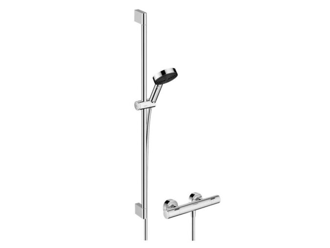 Hansgrohe Pulsify Select S Sprchový set s termostatem, 3 proudy, EcoSmart, chrom