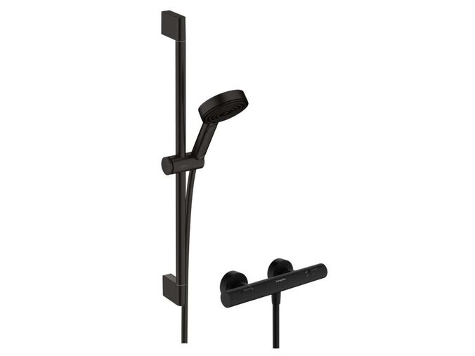 Hansgrohe Pulsify Select S Sprchový set s termostatem, 3 proudy, EcoSmart, matná černá