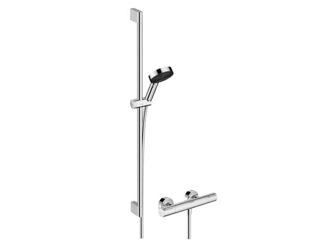 Hansgrohe Pulsify Select S Sprchový set s termostatem, 3 proudy, EcoSmart, chrom