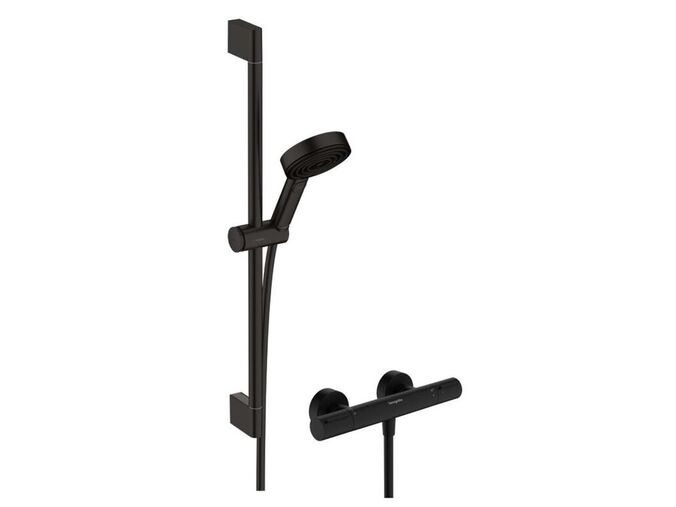 Hansgrohe Pulsify Select S Sprchový set s termostatem, 3 proudy, EcoSmart, matná černá