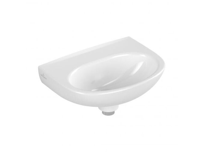 Villeroy & Boch O.novo Umývátko 36x28 cm, bez přepadu, bez otvoru pro baterii, CeramicPlus, alpská bílá