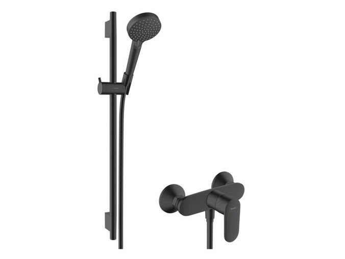 Hansgrohe Vernis Blend Sprchový set s baterií, 2 proudy, EcoSmart, matná černá