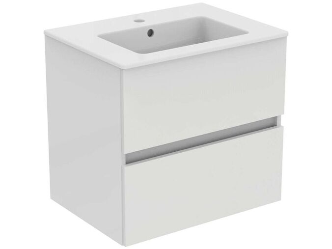 Ideal Standard Eurovit Skříňka s umyvadlem, 55x60x44 cm, 2 zásuvky, lesklá bílá