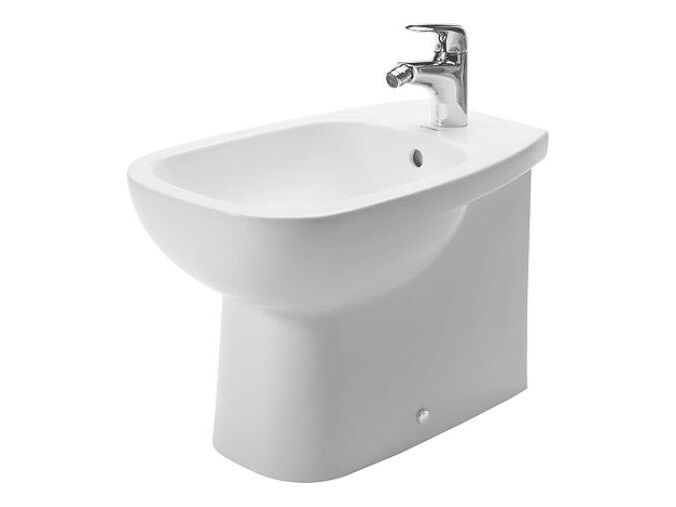 Duravit D-Code stojící bidet 560x360mm s přepadem, otvor pro baterii