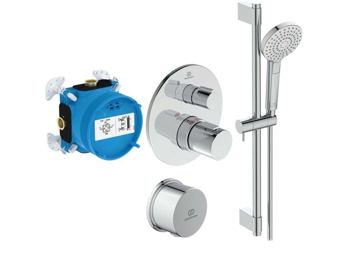 Ideal Standard CeraTherm Sprchový set s termostatem pod omítku, s tělesem, 3 proudy, chrom