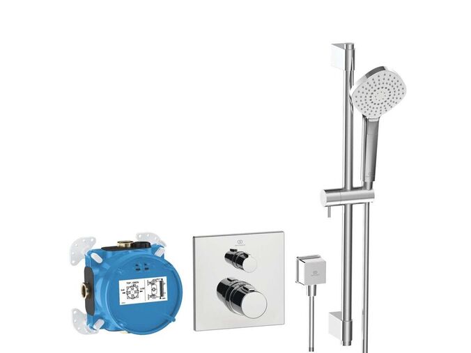Ideal Standard CeraTherm Sprchový set s termostatem pod omítku, s tělesem, 3 proudy, chrom