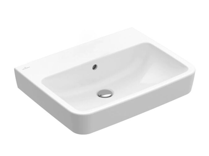 Villeroy & Boch O.novo Umyvadlo na desku, 650x460 mm, s přepadem, bez otvoru pro baterii, alpská bílá