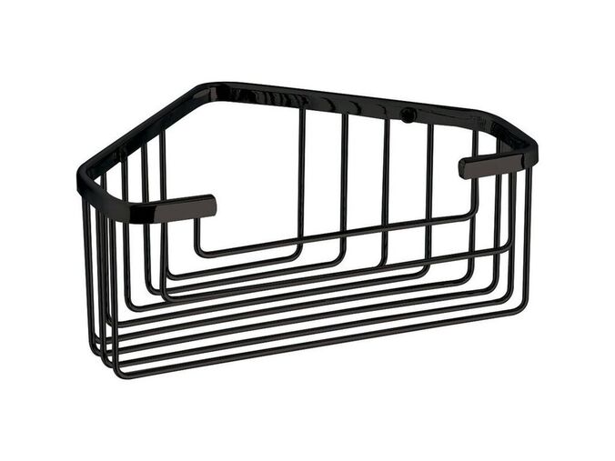 Gedy SMART rohová police do sprchy, 200x80x151mm, černá mat