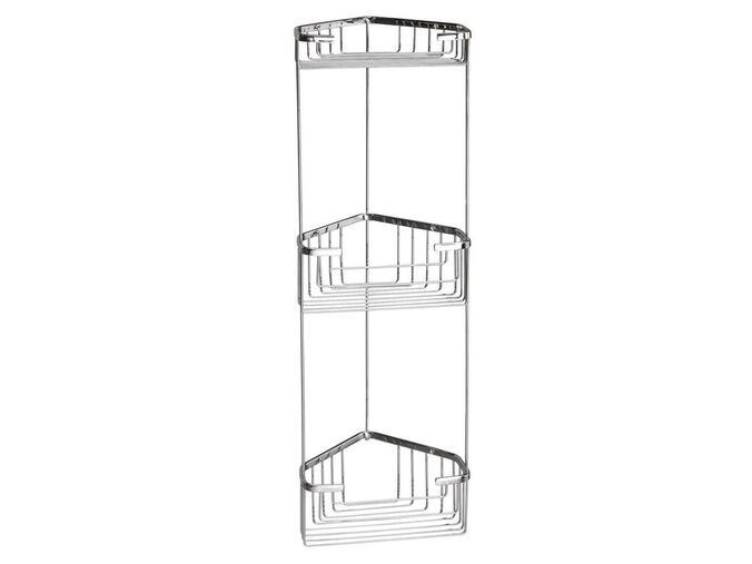 Gedy SMART třípatrová rohová police 200x590x150 mm, chrom
