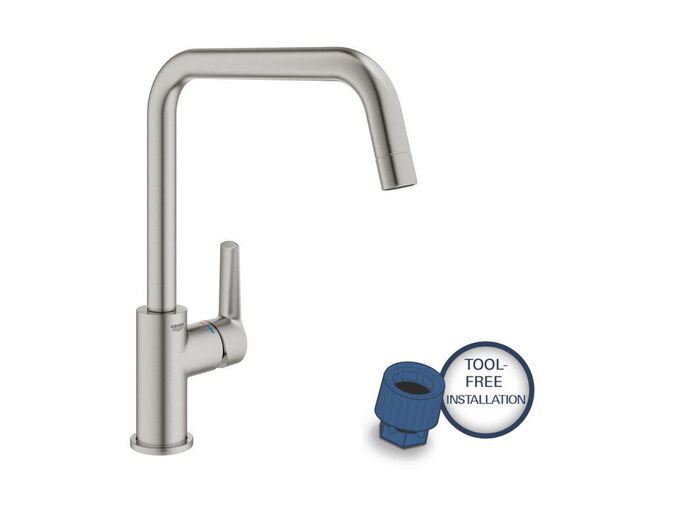 Grohe QuickFix Start Dřezová baterie, supersteel