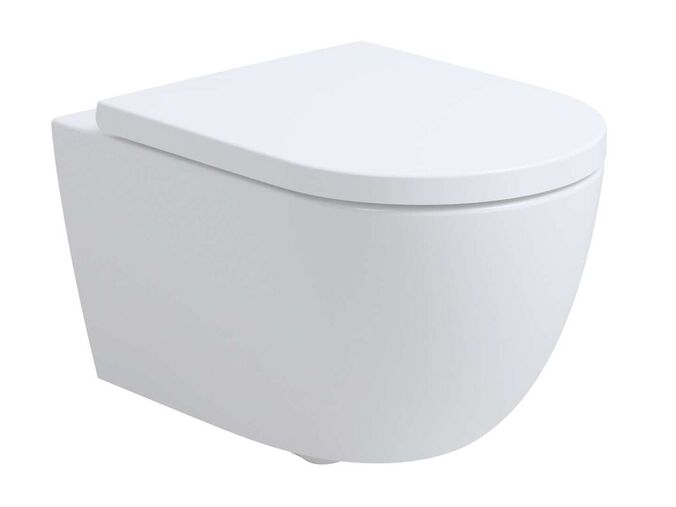 kielle Oudee Závěsné WC se sedátkem SoftClose, Rimless Vortex+, bílá