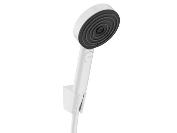 Hansgrohe Pulsify Select S Set sprchové hlavice, držáku a hadice, 3 proudy, EcoSmart, matná bílá