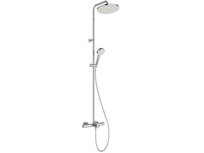 Ideal Standard Ceratherm T25 Sprchový set s vanovým termostatem, průměr 25 cm, 2 proudy, chrom