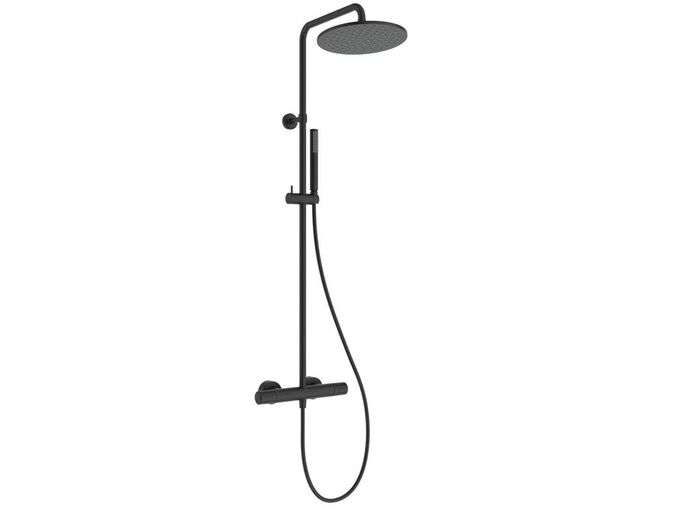 Ideal Standard Ceratherm T25 Sprchový set s termostatem, průměr 25 cm, hedvábná černá