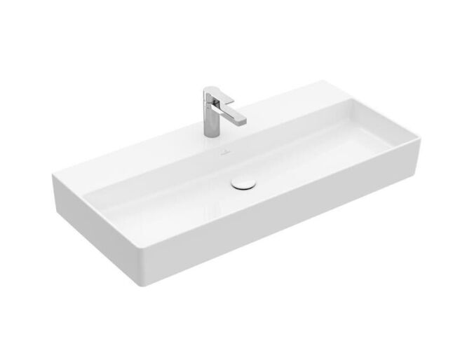 Villeroy & Boch Memento 2.0 Umyvadlo 1000x470 mm, bez přepadu, otvor pro baterii, CeramicPlus, alpská bílá