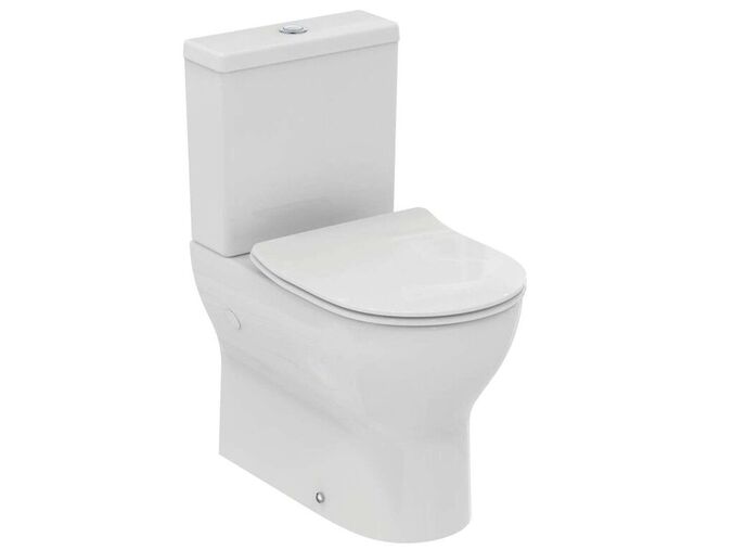 Ideal Standard Eurovit WC kombi se sedátkem SoftClose, vario odpad, RimLS+, bílá