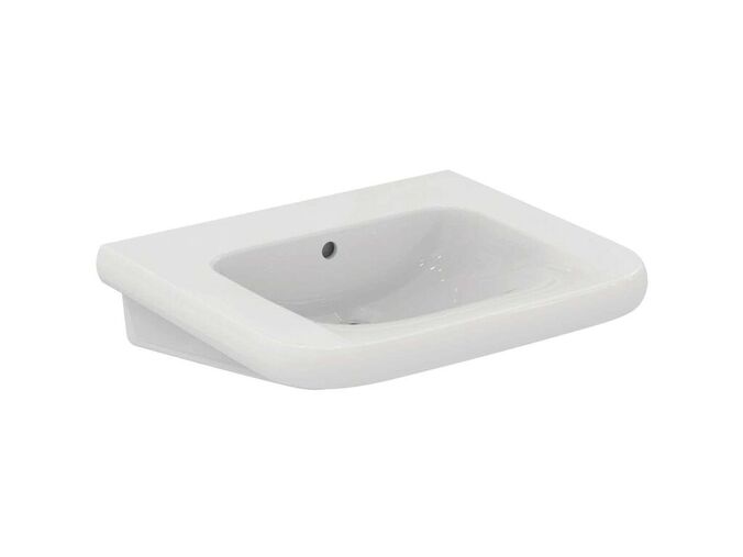 Ideal Standard Contour 21+ Umyvadlo bezbariérové 65x56 cm, s přepadem, bez otvoru pro baterii, SmartGuard+, bílá