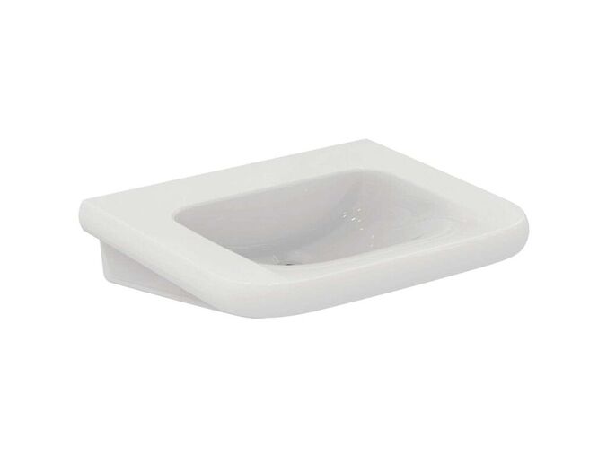 Ideal Standard Contour 21+ Umyvadlo bezbariérové 65x56 cm, bez přepadu, bez otvoru pro baterii, SmartGuard+, bílá